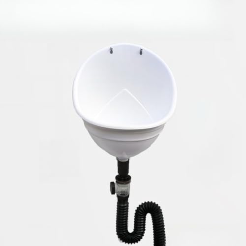 壁に取り付けられた男性用プラスチック小便器尿ダイバーター、ポータブル高効率洗浄小便器(排水管付き),シンプルキッズ無水小便器浴室トイレ小便器,屋外建設用仮設小便器 (105CM,ホワイト)