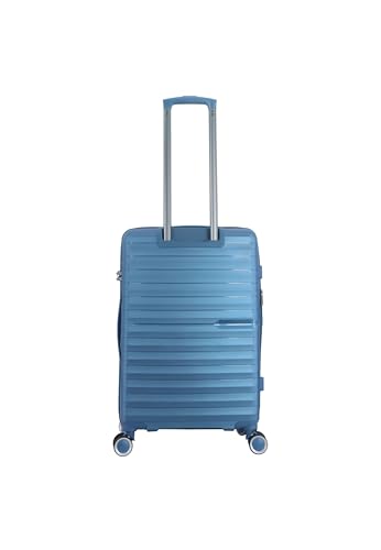 Resort Suitcase/Luggage/Trolley 65 cm - 8 Wheels Blue4