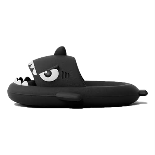 Generic Big Eye Shark Slippers, Original Cute Funny 3D Big Eye Shark, Anti-Slip Beach Pool Shower Shoes For Summer, Beige