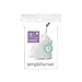 simplehuman code U custom fit liners, 1 refill pack (20 liners), 55 L / 14.5 Gal