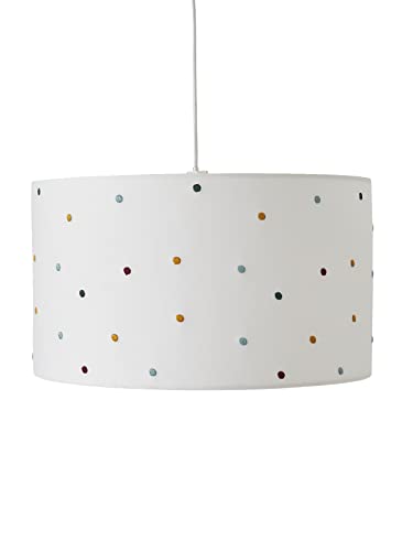 VERTBAUDET Abat-jour pour suspension pois brodés Petits Pois beige/multicolore TU