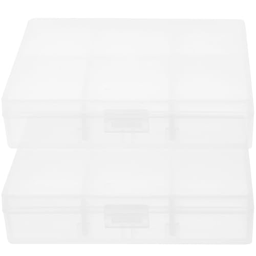Toddmomy Boîte de Rangement Transparente en Pvc pour Photos 1 Pouce, 2pcs, Organisation Pratique pour Bureau ou Espace de Travail