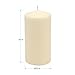 Stonebriar 6 Pack Tall 3 x 6 Inch 65 Hour Long Burning Unscented Ivory Wax Pillar Candles