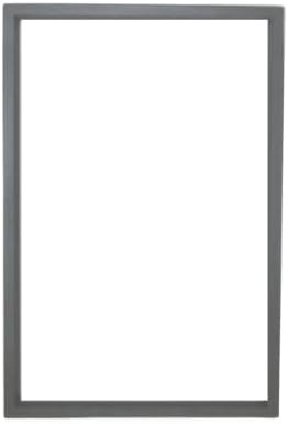Steel Frame ONLY (Glass NOT Included) for a Commercial Door (8 x 32, Grey)