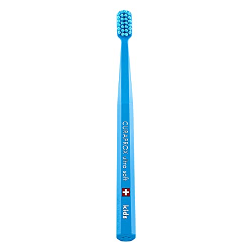 Curaprox CS Kids Toothbrush– for Children Aged 4–12 | Ultra-Soft Gentle Cleaning | 5,500 Curen® filaments | Single Pack | Random Color
