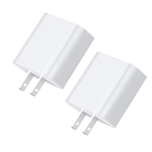 2 Pack USB C Wall Cube Charger - White