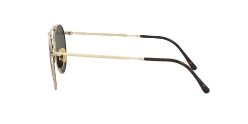 Ray-Ban Unisex Sunglasses Gold Frame, Polarized Green Classic G-15 Lenses, 50MM2