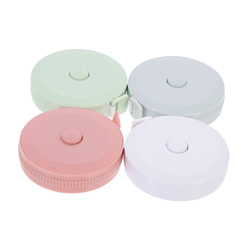 ARTIBETTER 4Pcs Flexible Measuring Tape Compact Body Measurement Ruler Lightweight Cloth Tape for Sewing Tailoring Design
