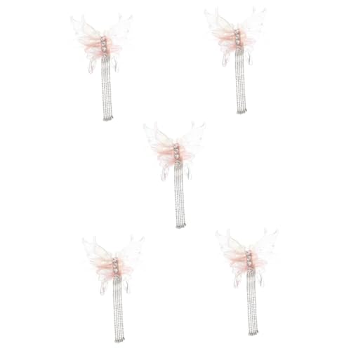 Pince à cheveux avec décorations et franges élégantes pour parfaire votre coiffure de mariage