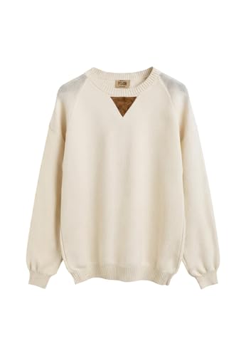  Alviero Martini Uomo Maglione A Girocollo 25IU13501UI73 Lana Bianco M