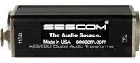 Sescom SES-AES-EBU-1 XLRF to 75 Ohm BNC Female AES/EBU Impedance Transformer, 0.1 to 6MHz Bandwidth