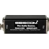 Sescom SES-AES-EBU-1 XLRF to 75 Ohm BNC Female AES/EBU Impedance Transformer, 0.1 to 6MHz Bandwidth
