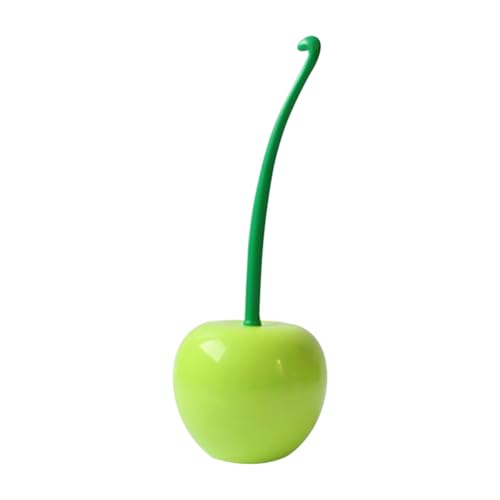 FOMIYES Juego de Escobilla y Soporte para Inodoro Verde Cepillo de Mango Largo Cerdas Suaves Antideslizante Herramienta de Limpieza Doméstica para Baño Depurador y Práctico