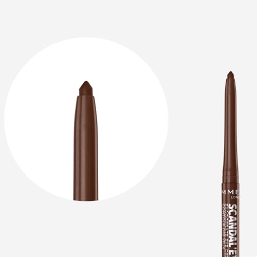 Miniatura 4 de Rimmel London Scandal'eyes Exaggerate Eye Definer, Delineador de ojos automático, Tono 2 Marrón
