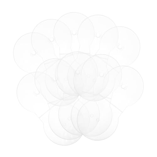 Estuche de CD transparente redondo en pack de 20 piezas para organizar discos de música 2