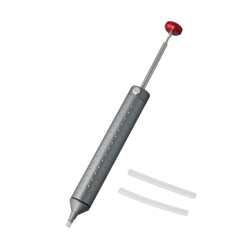 FUBESK Pompe à dessouder en aluminium, outil de ventouse antistatique à haute température pour réparation de soudure