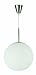 Produktbild Globo Pendelleuchte Kugel nickel-matt Glas 1 x 60 W, E27 ø 35 cm H: 180 cm 1584