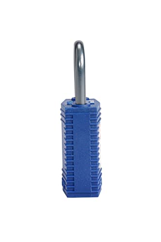 Image of Brady CPT-BLU-25AL-KD6PK SafeKey Padlock, Blue, 2.6 in H x 1.25 in W x 0.75 in D