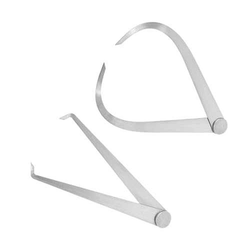 Kozelo Innen-Außen-Schieblehre - [12 Zoll] Reibungsgefederte Edelstahl-Messwerkzeuge zur Größenmessung, silberfarben