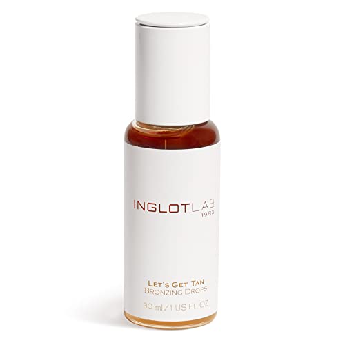Inglot Let's Get Tan Bronzing Drops Face Bronzer Liquid Bronzer Self Tanning Mousse 30ml, 30 ml (Pack of 1)