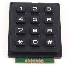 SBD Collections 3X4 12-key Keyboard/Keypad Telephone Style  Black