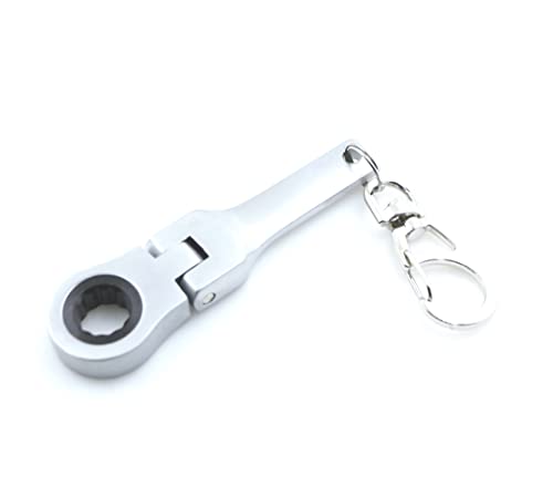 Gt//Rotors 10Mm Ratchet Wrench Keychain Key Ring (Free Bonus: Toy Spanner Keychain) #TOP3