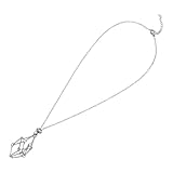 Colgante de jaula de red de pesca segura: esta jaula puede los cristales y las piedras seguros mientras resalta su belleza, collar con dije de cuarzo de acero inoxidable, colgante de red de pesca para cristales