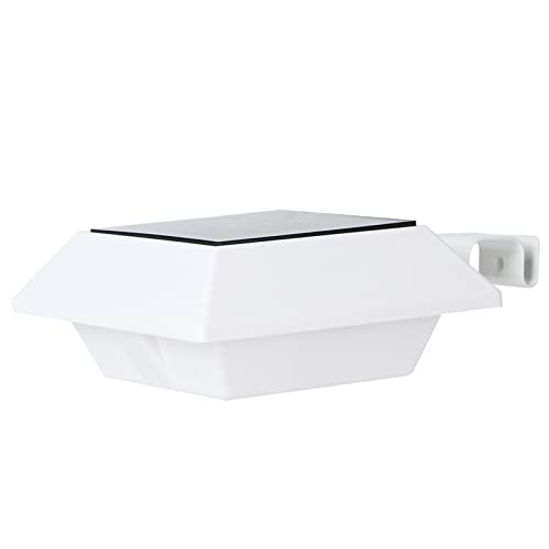 lvifloae 6 pièces lumières de gouttière solaires extérieures lumières de clôture solaires étanches avec capteur intelligent interrupteur automatique...