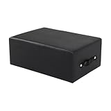 Generico Pilates Reformer Sitting Box, 67 X 42 X 24 Cm, in Pelle PVC, Accessori per Riformatori di Pilates, Stretching, Equilibrio, Esercizi a Casa e Palestra,Black