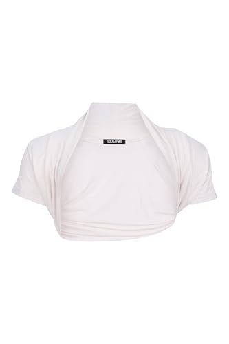 Easy Young Fashion Damen Bolero Jäckchen Kurzarm - elastisch & figurbetont...