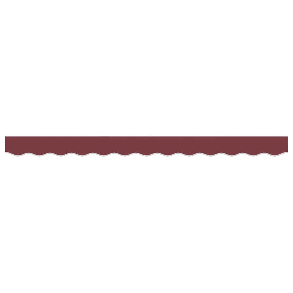 Fartuch markizowy paski burgundowe 2,5 m poliester
