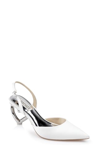 Image of Badgley Mischka Women's Lucille Heart Heel Slingback Pumps