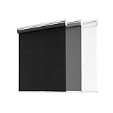 Blackout Roller Shades for Windows, Cordless Free-Stop Blinds with Thermal Insulated,UV Protection Fabric. Pull Down Room Darkening Door Blinds for Home, Office Easy to Install(23' W x 72' H,Black)