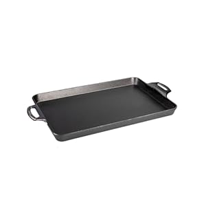 Lodge 15.5″x10.5″ Cast Iron Baking Pan, Black