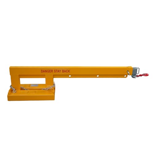 Landy Industries Forklift Long Mobile Crane Lifting Hoist Jib Boom 5500lb Capacity