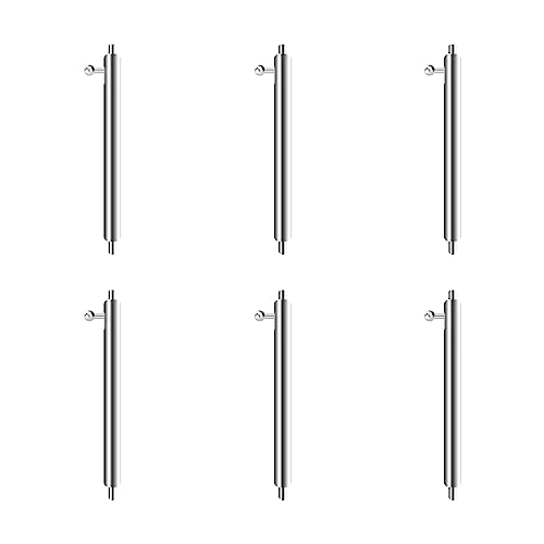 SAIPRUS Heavy Duty Needle 6-Piece Stainless Steel Needle Quick Release Spring Needle Diameter 1.8mm(20mm)
