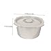 Healeved Commode Chair with Lid Durable Chamber Pot for Elderly Easy to Clean Spittoon for Home and Travel Smooth Surface Urinal Bucket for Convenience