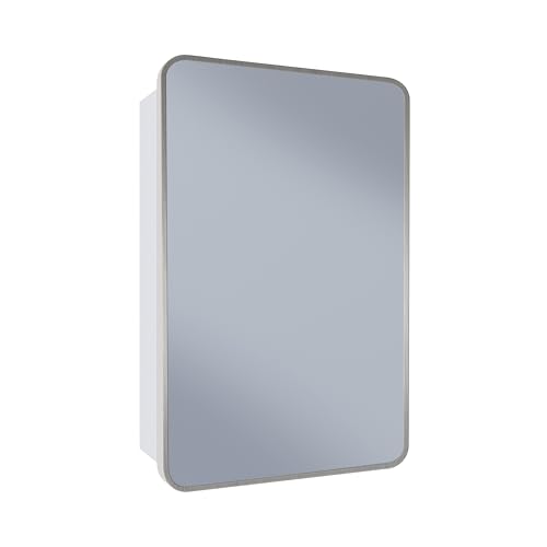 Swiss Madison Louis 20 x 30 Rectangle Recessed/Wall Mount Medicine Cabinet with Mirror in Polished Chrome by Swiss Madison - Used condition - US$224.92