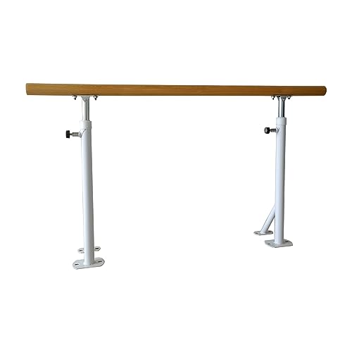 Barra De Ballet,Palo De Baile Ajustable,Barra De Ballet De Pie,Altura Ajustable,Barra De Ballet De Madera Maciza Para Interiores,Barra De Estiramiento Para Niños Y Adultos,Palo De Ballet Vertical Para