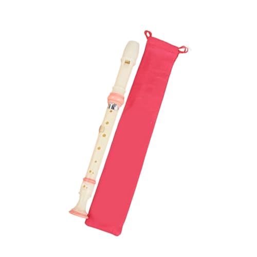 Flûte à bec en bois style allemand rose 8 trous pour débutant