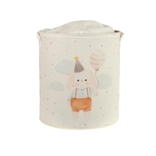 Prendi Home - Cesto portabiancheria pieghevole per bambini, 37 x 40 cm, motivo animali, tessuto a rete traspirante, ideale per cameretta dei bambini, cameretta dei bambini o bagno