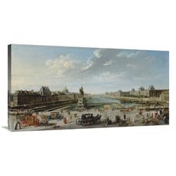 40 in. A View of Paris from The Pont Neuf Art Print - Jean-Baptiste Raguenet