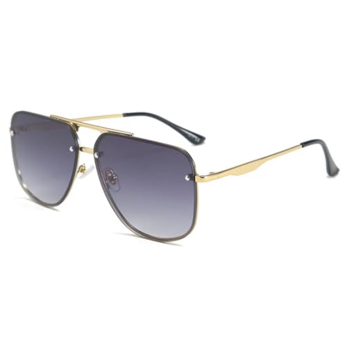 Lunettes de soleil hommes style aviation de luxe noir par MUTYNE