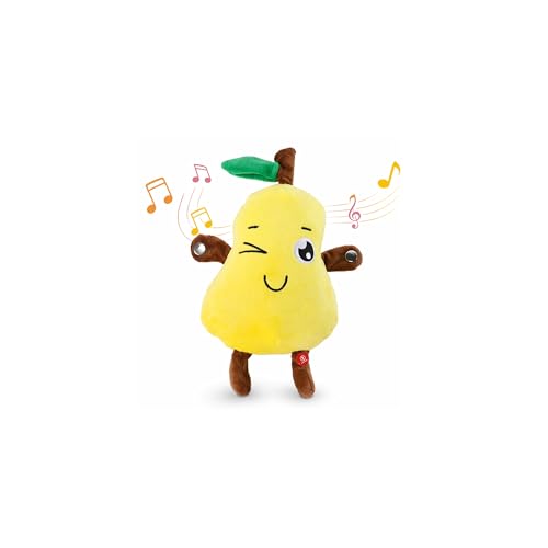 DoddyFun Musical Sensory Toys, Interactive Music Plush Toy Set, Pear