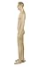 SSWBasics Male Caucasian Complexion Fiberglass Mannequin - Molded Blonde Hair - Height 6'