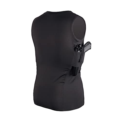 Lilcreek Men's Concealed Carry Tank Top Gun Holster, Undercover Concealed Carry Clothing Shirt Tactical Clothing #TOP1