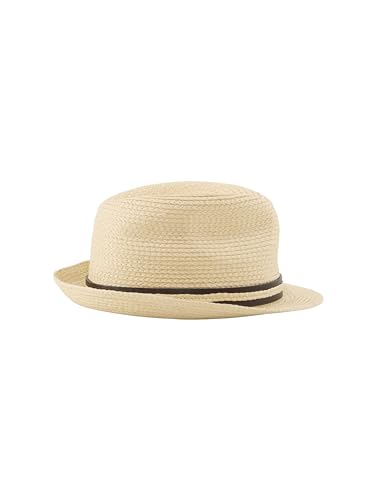 Chapeau de paille basique Tom Tailor blanc pour homme taille unique - 4