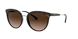Moda Emporio Armani 0EA4145 Gafas, Marrón Oscuro, 53 para Mujer