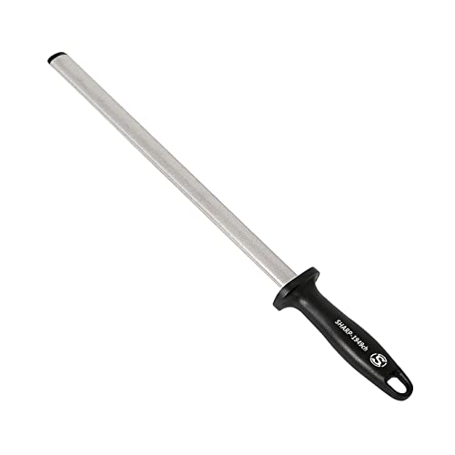 Fusil à Aiguiser Diamant Grain 30 cm, Acier d'affûtage Professionnel Pour Chef Maître, Idéal Pour Couteau de Cuisine, Couteau de Cuisine, Boucheries Et Couteau Japonais, Chasseur ou Bâton