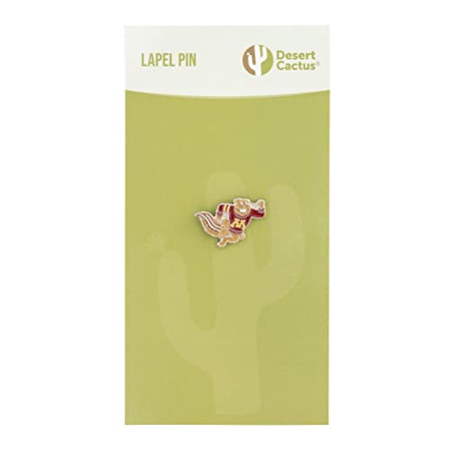 Image of Desert Cactus University of Minnesota Lapel Pin MINN Golden Gophers Made of Metal for Formal Wear, Bag and Hat Jewelry, and Tie Tack